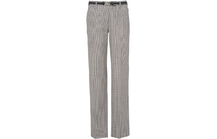 MIU MIU Miu Miu gingham-check straight-leg trousers
