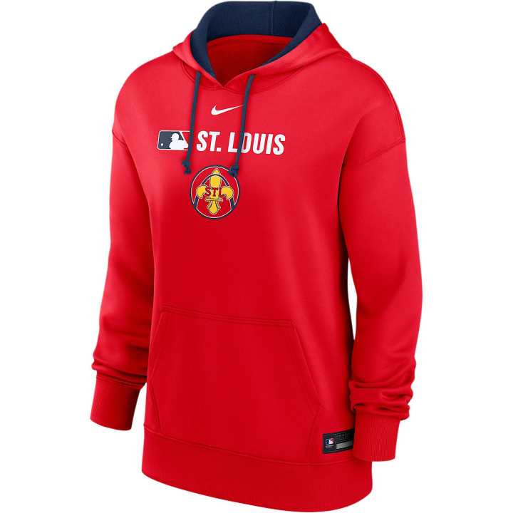Nike Nike St. Louis Cardinals Authentic Collection City Connect Women's Nike Therma Mlb Pullover Hoodie