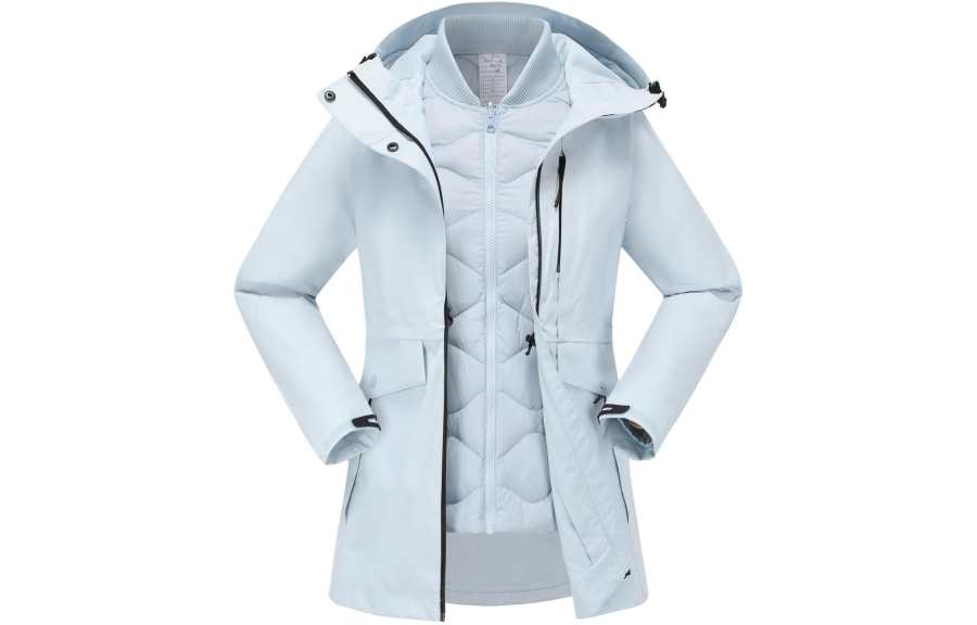 DECATHLON NH500 Hiking Outdoor Adventure Waterproof And Warm Windbreaker Jacket Women's Mist/Dream Blue