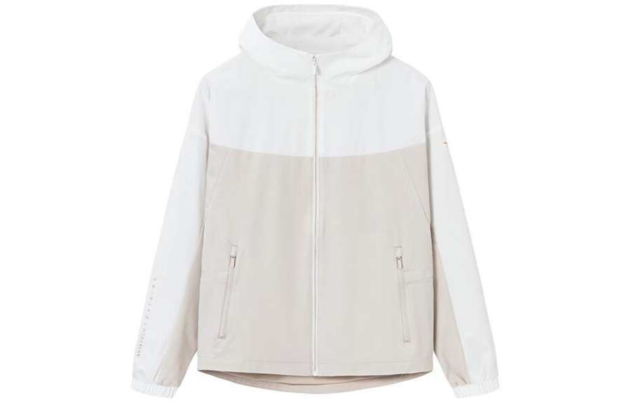 Anta Variety Training Collection Trench Coat Women's Papyrus White/Chalk/Chalk