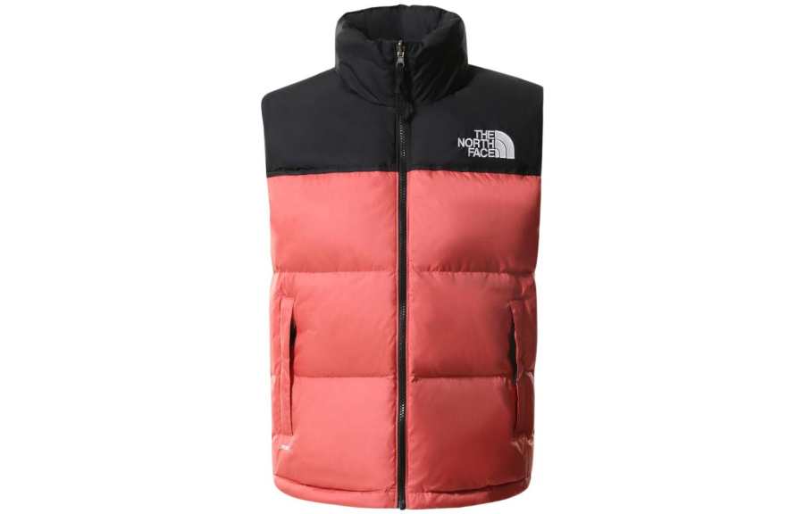 THE NORTH FACE Down Vests Women's Red Stand Collar Moderate Other