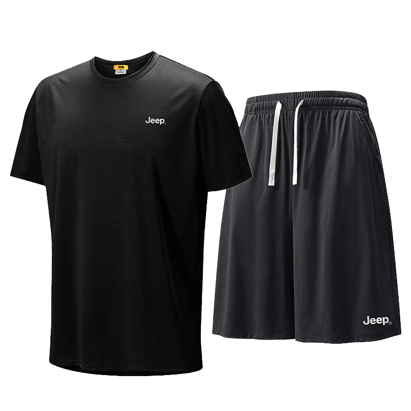Jeep Casual Sportswear Unisex Crew Neck Moderate