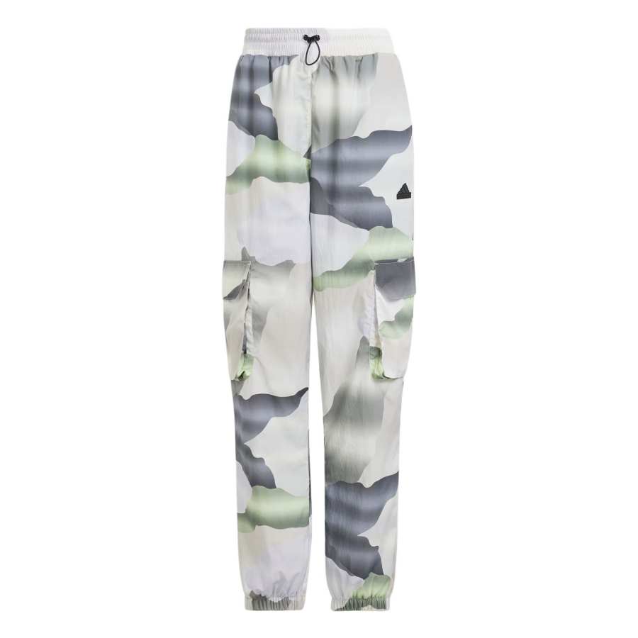 Adidas Adidas CITY ESCAPE City Escape Camo Print Cargo Tracksuit Bottoms Casual Pants Women's Gray White
