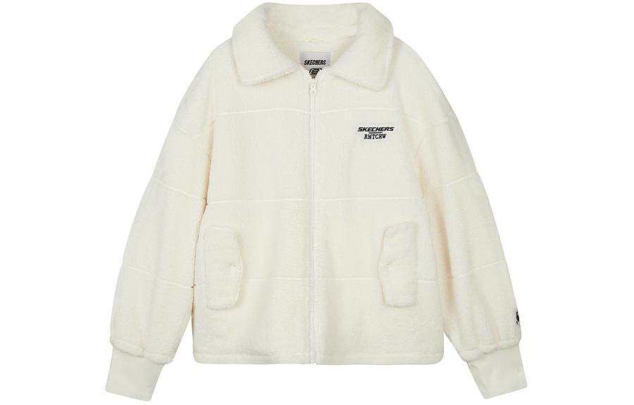 Skechers x Romantic Crown Velvet feel Coat Women's Butter Ecru