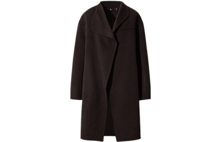 UNIQLO Velvet feel Coat Women's Brown Black