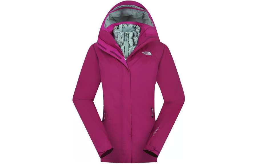 THE NORTH FACE Waterproof And Windproof To Keep Warm Windbreaker Jacket Women's Dark Purple
