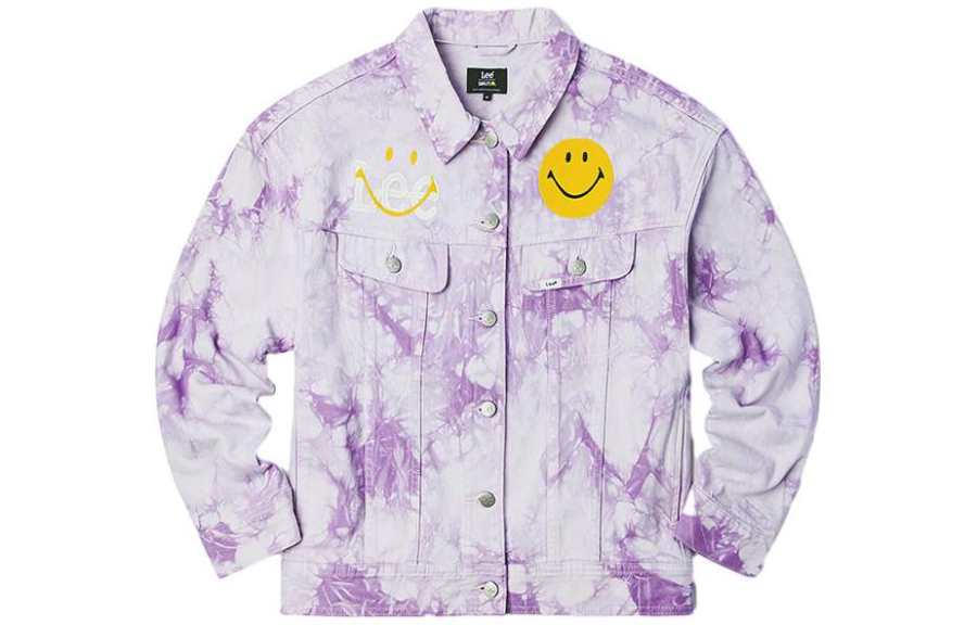 Lee x SMILEY Denim Jacket Women's Purple Pink