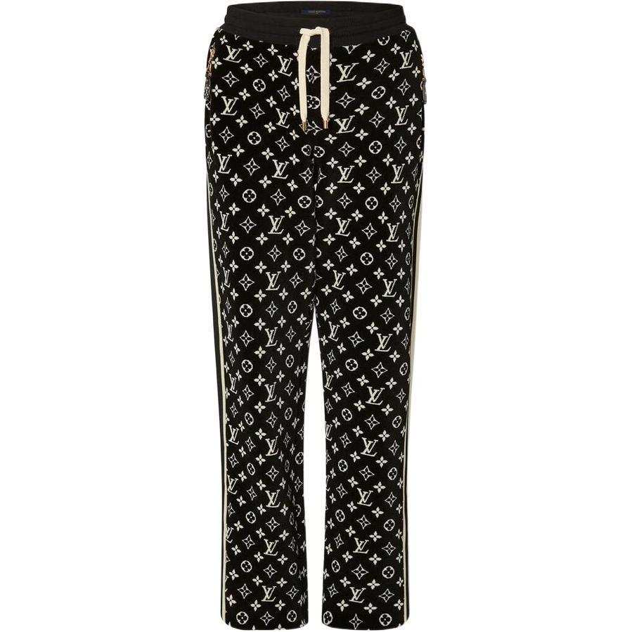 LOUIS VUITTON FW22 Knitted Sweatpants Women's Black