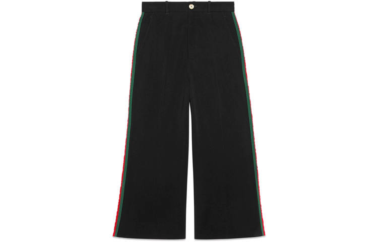 GUCCI Casual Pants Women's Black Moderate Straight Fit Pants