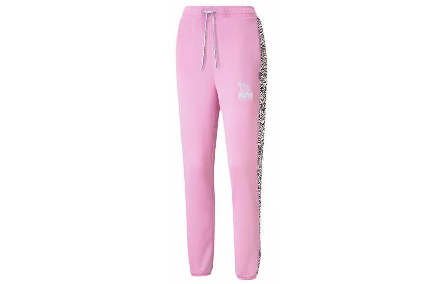 PUMA X Mr. Doodle Knitted Sweatpants Women's Light Purple