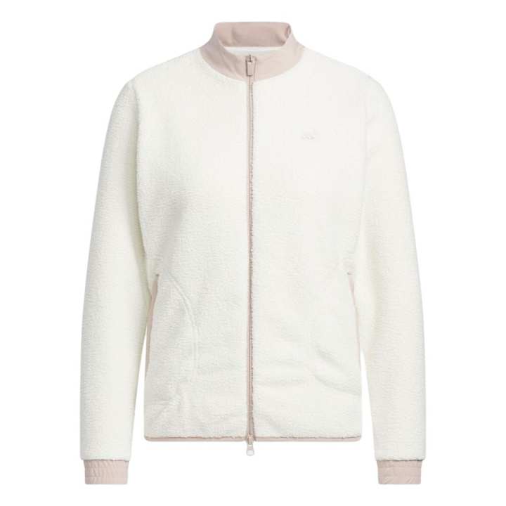 Adidas Adidas Velvet Jackets Women's White Crew Neck Moderate