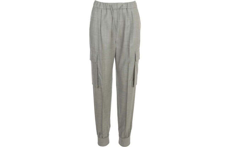 MaxMara Casual Pants Women's Gray Moderate Tapered Pants