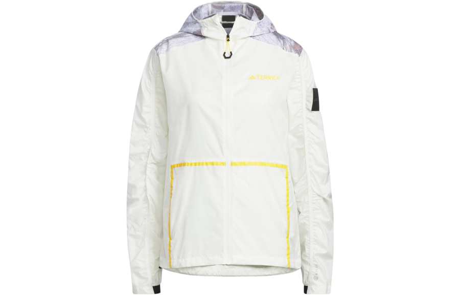 Adidas Adidas Sun Protection Clothing Women's Jade White Hooded Moderate Straight Fit