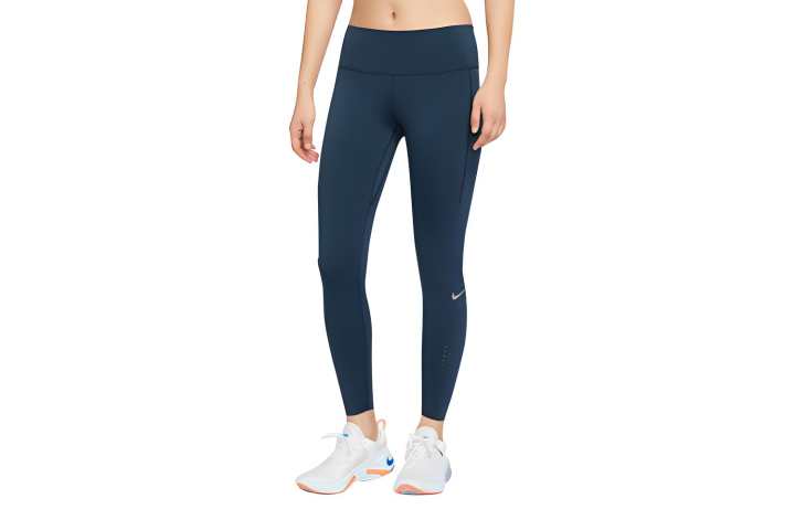 Nike Nike Knitted Sweatpants Women's Deep Ocean Blue Moderate Slim Fit Pants