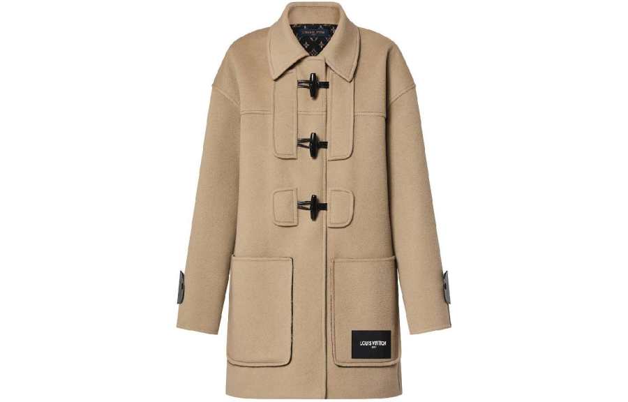 LOUIS VUITTON LOUIS VUITTON Monogram Accent Duffle Coat