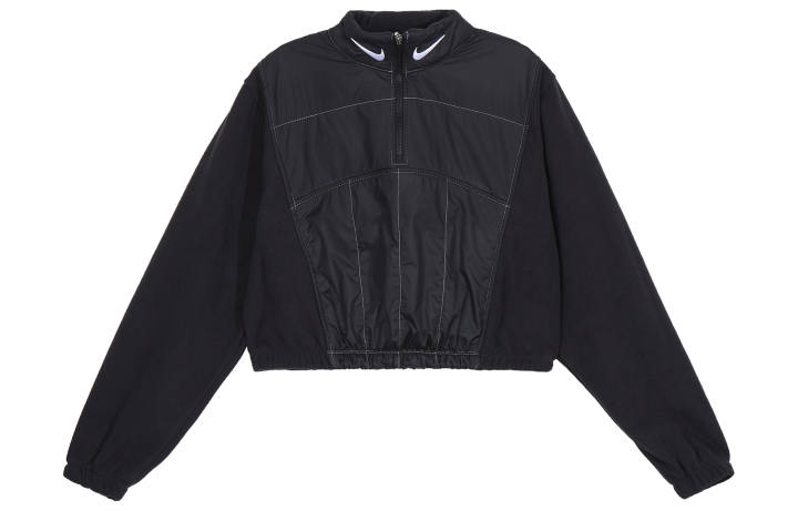 Nike Nike Velvet Jackets Women's Black Stand Collar Moderate