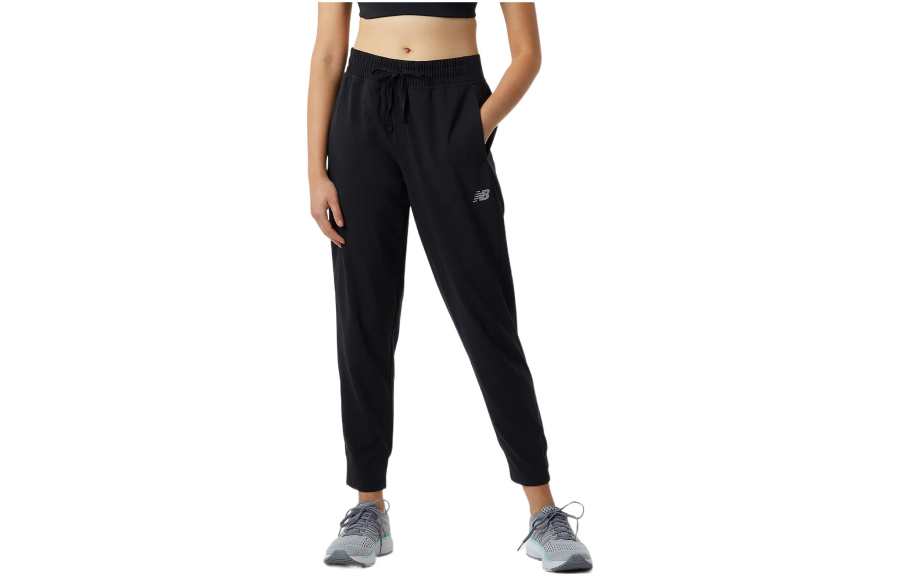 New Balance New Balance Knitted Sweatpants Women's Black Moderate Cuffed Pants