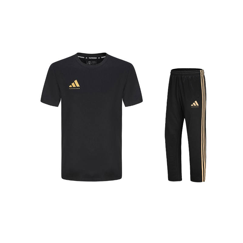 Adidas Adidas Taekwondo Casual Sportswear Unisex Black Gold
