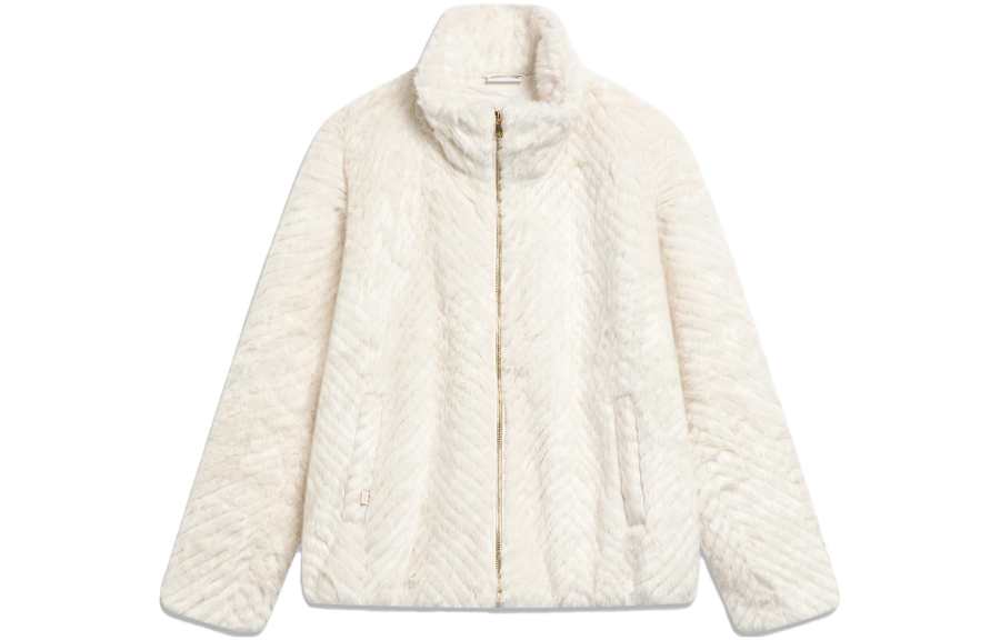 Li-Ning Li Ning Rijin Doujin Collection Velvet feel Coat Women's Ecru
