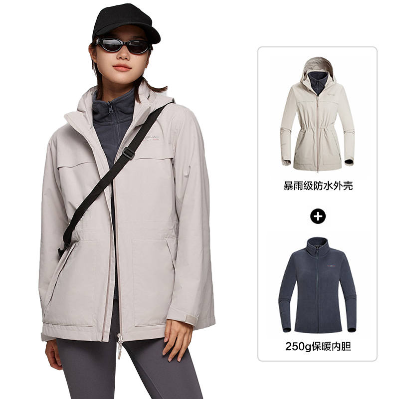 NORTHLAND Windbreaker Jackets Women's Hooded Moderate