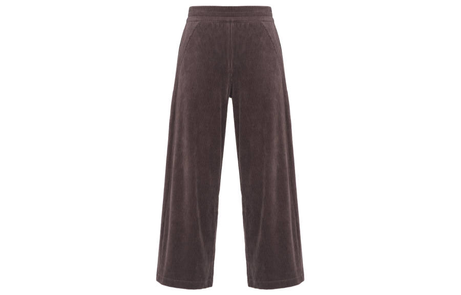 Lululemon Scuba Series Scuba Mid Rise Wide Leg Crop Velvet Cord Casual Pants Women's