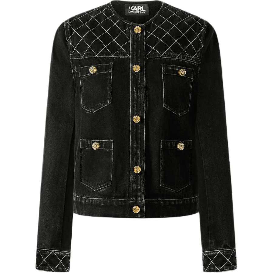KARL LAGERFELD / Karl Lagerfeld Jeans Denim Jacket Women's Black