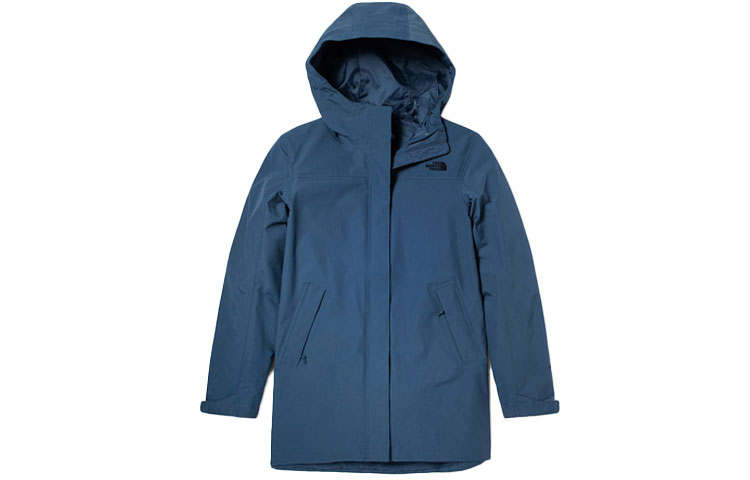 THE NORTH FACE Urban Exploration Windbreaker Jackets Women's Blue Hooded Moderate