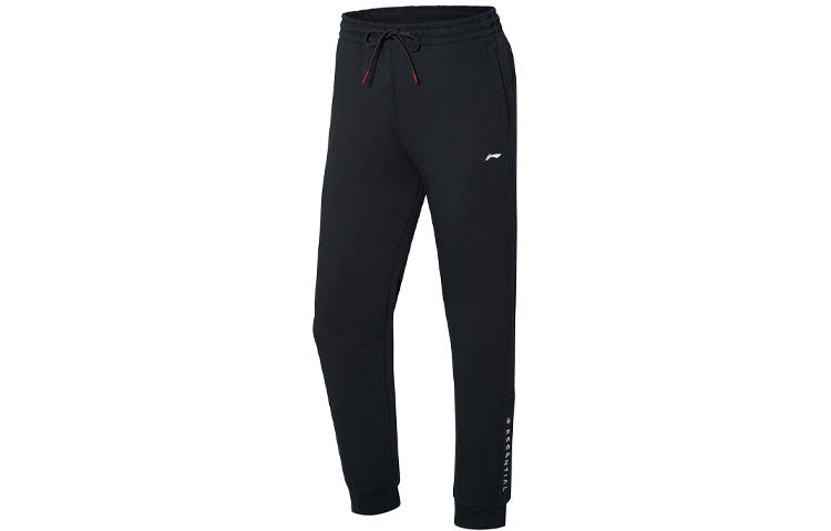 Li-Ning Li Ning Training Series Knitted Sweatpants Women's Black Moderate Straight Fit Pants