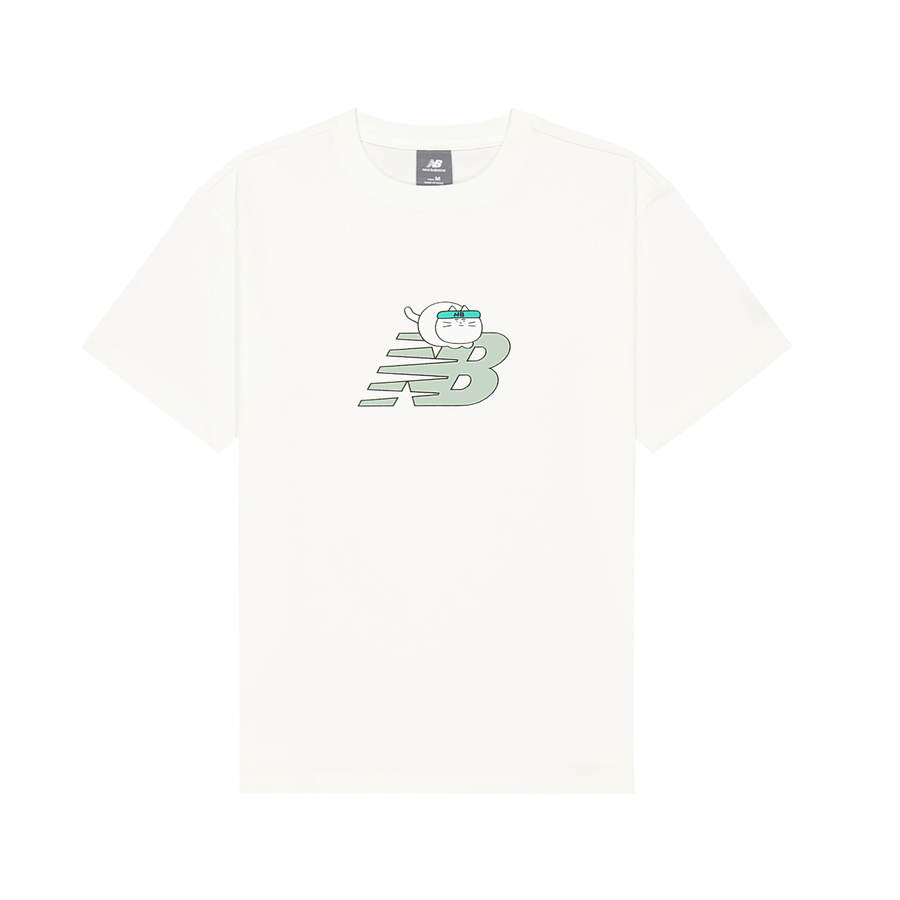 New Balance New Balance T Shirt Unisex Sea Salt White