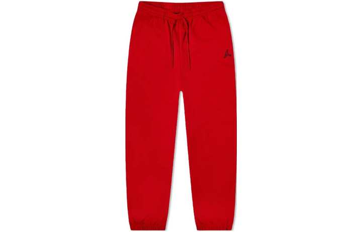 Jordan Jordan Knitted Sweatpants Women's Red Moderate Cuffed Pants