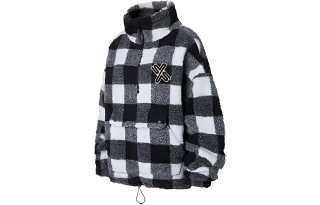 XEXYMIX Velvet Jackets Women's Stand Collar Thickened