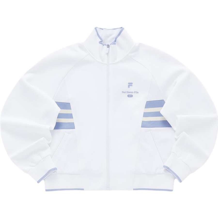 FILA FUSION Cropped Coats Women's White Moderate
