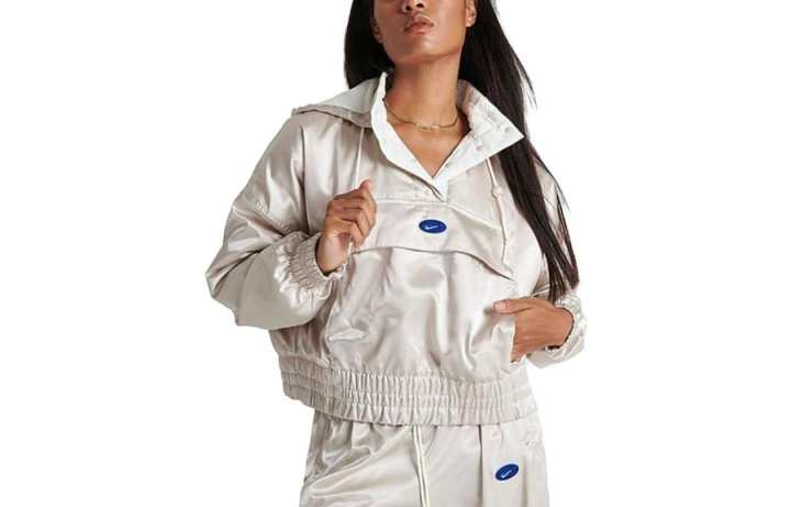 Nike Nike Cropped Coats Women's White Hooded Moderate