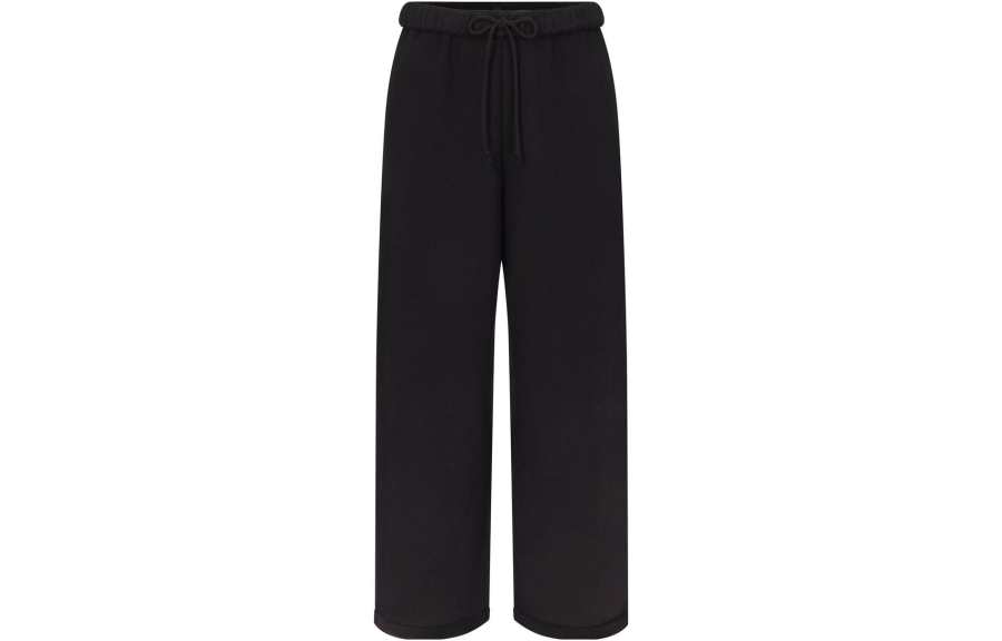 Skims COTTON FLEECE CLASSIC STRAIGHT LEG PANT Casual Pants Women's ONYX/Onyx