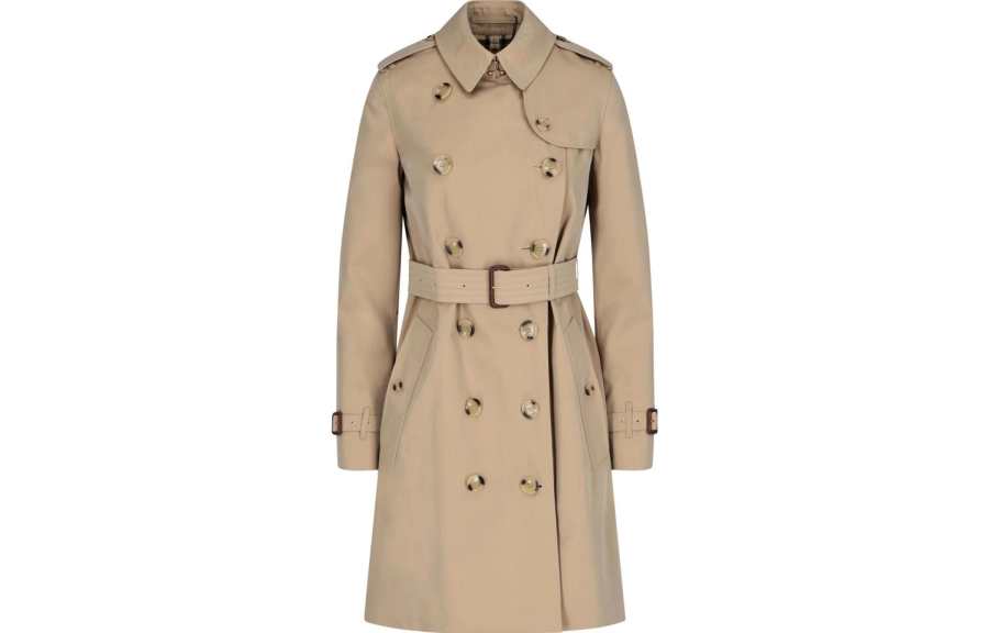 Burberry Button Detailed Kensington Trench Coat