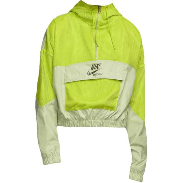 Nike Nike Cropped Coats Women's Green Hooded Thin