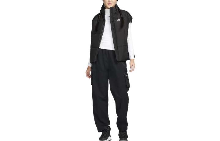 Nike Nike Vests Women's Black Stand Collar Moderate Other