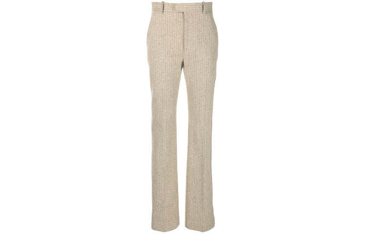 Bottega Veneta Casual Pants Women's Beige Moderate Straight Fit Pants