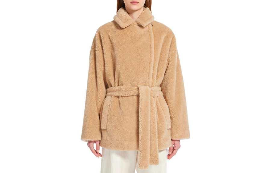 WEEKEND MaxMara WEEKEND MaxMara Velvet feel Coat Women's Sand