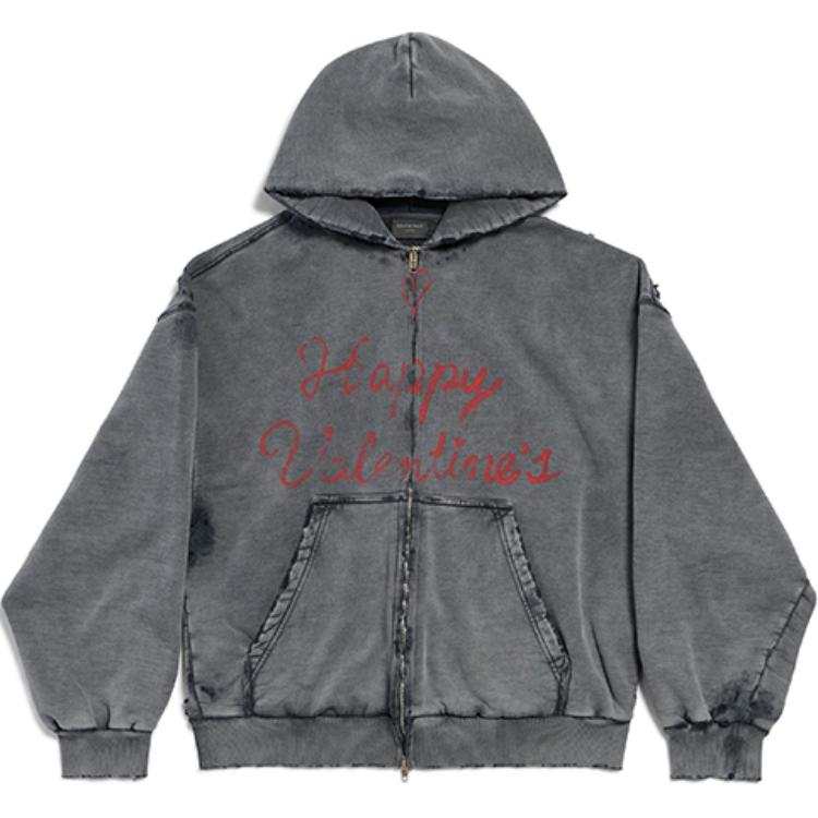 Balenciaga SS25 Sweatshirt Regular Fit Women's Gray