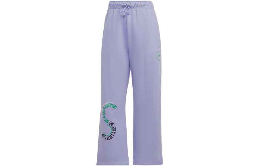 Adidas Adidas Knitted Sweatpants Women's Purple Moderate Straight Fit Pants