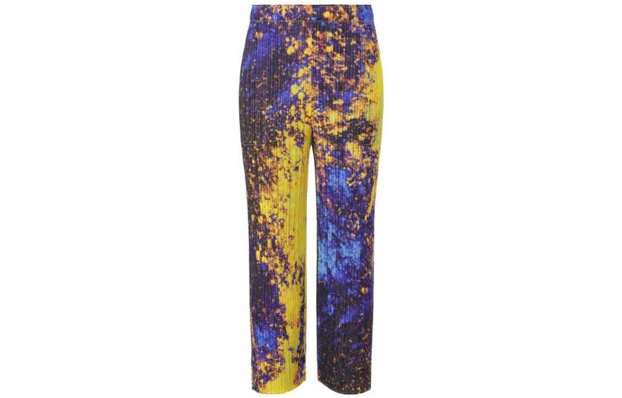 ISSEY MIYAKE Casual Pants Women's Multicolor Moderate Straight Fit Pants