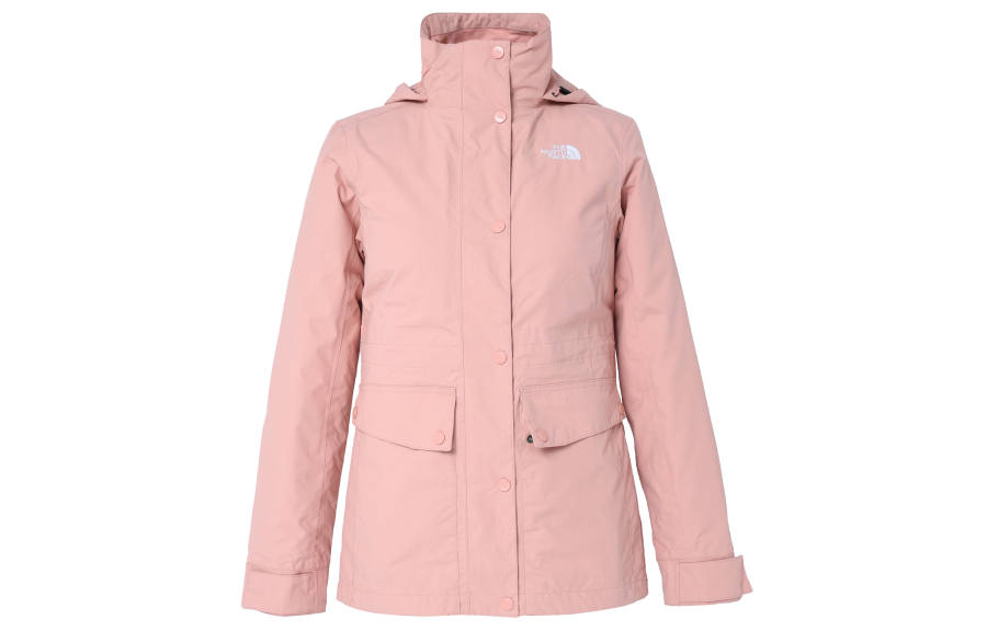 THE NORTH FACE Windbreaker Jackets Women's Pink Hooded Moderate