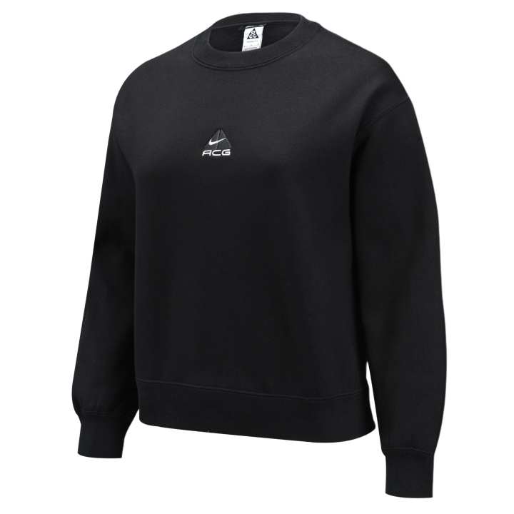Nike Nike ACG Waterproof Fleece Lined Crew Neck Comfortable Long Sleeved Sweatshirt Women's Black/Coal Black/Mountain White