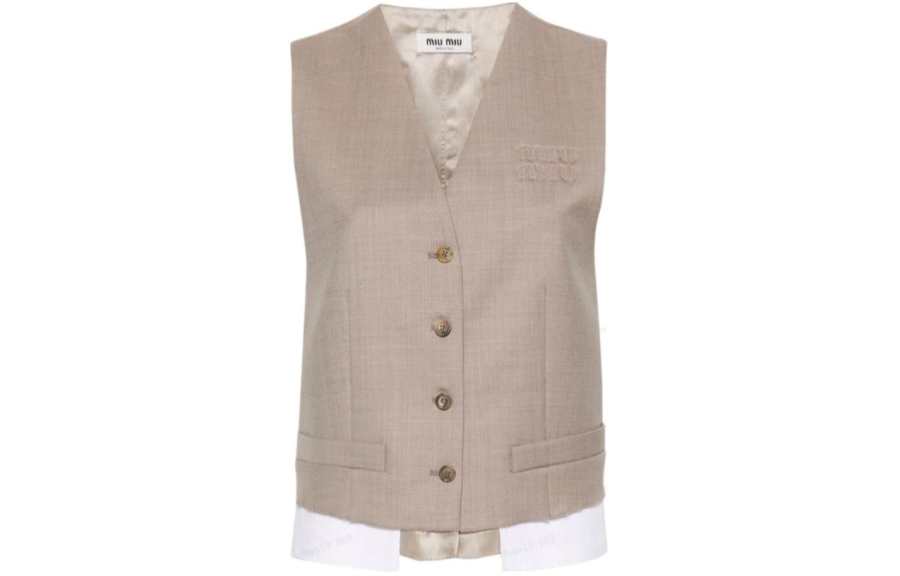 MIU MIU SS24 Vest Women's Camel
