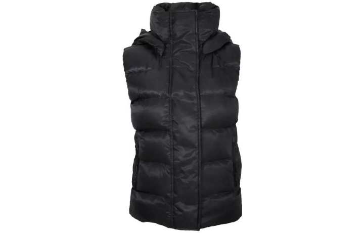 Nike Nike Down Vests Women's Black Hooded Non Detachable Moderate Straight Fit