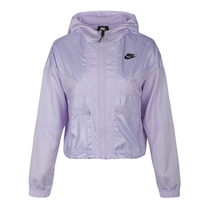 Nike Nike Cropped Coats Women's Taro Purple Hooded Moderate