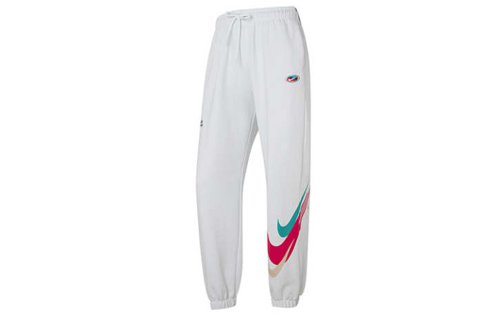 Nike Nike Knitted Sweatpants Women's White Moderate Cuffed Pants