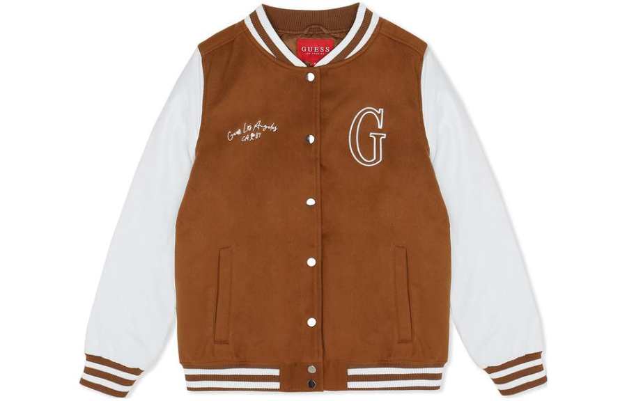 GUESS Baseball Jerseys Women's Stand Collar Moderate Straight Fit