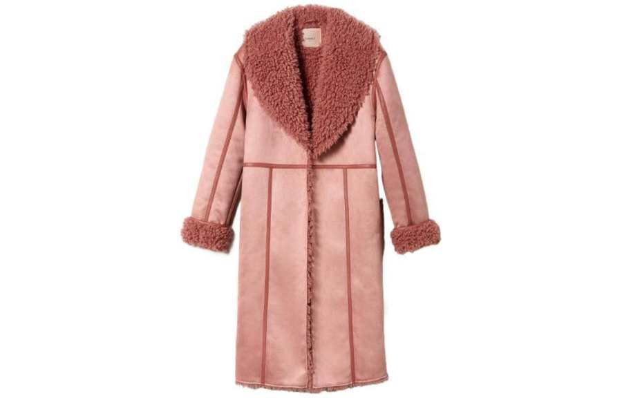 Twinset Coat With Faux Fur Coat Women's Pink